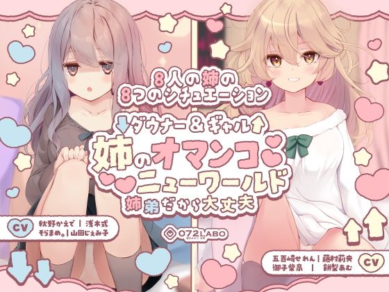 072LABO｜【豪華8名】ダウナー＆ギャル「姉のオマンコ ニューワールド」〜姉弟だから大丈夫〜❤